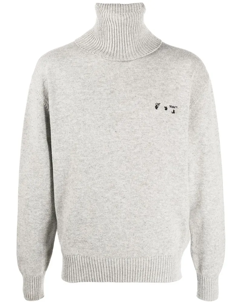 OFF-WHITE Rollkragenpullover aus Kaschmir - Grau Grau