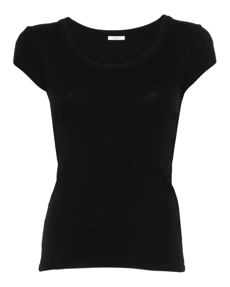 Joseph Saba ribbed top - Schwarz Schwarz