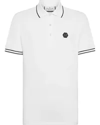 Philipp Plein Poloshirt mit Logo-Applikation Weiß