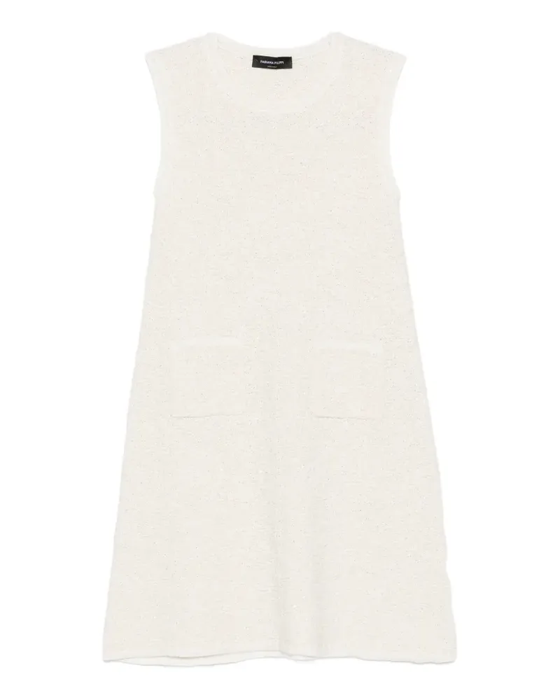 Fabiana Filippi Ärmelloses Kleid mit Tasche - Nude Nude