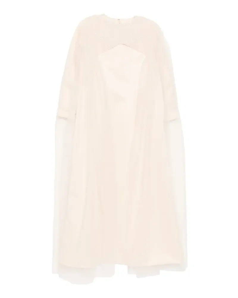 SHATHA ESSA Maxikleid mit Perlen - Nude Nude