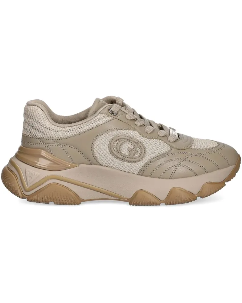 Guess Morriz Sneakers mit Logo-Patch - Nude Nude