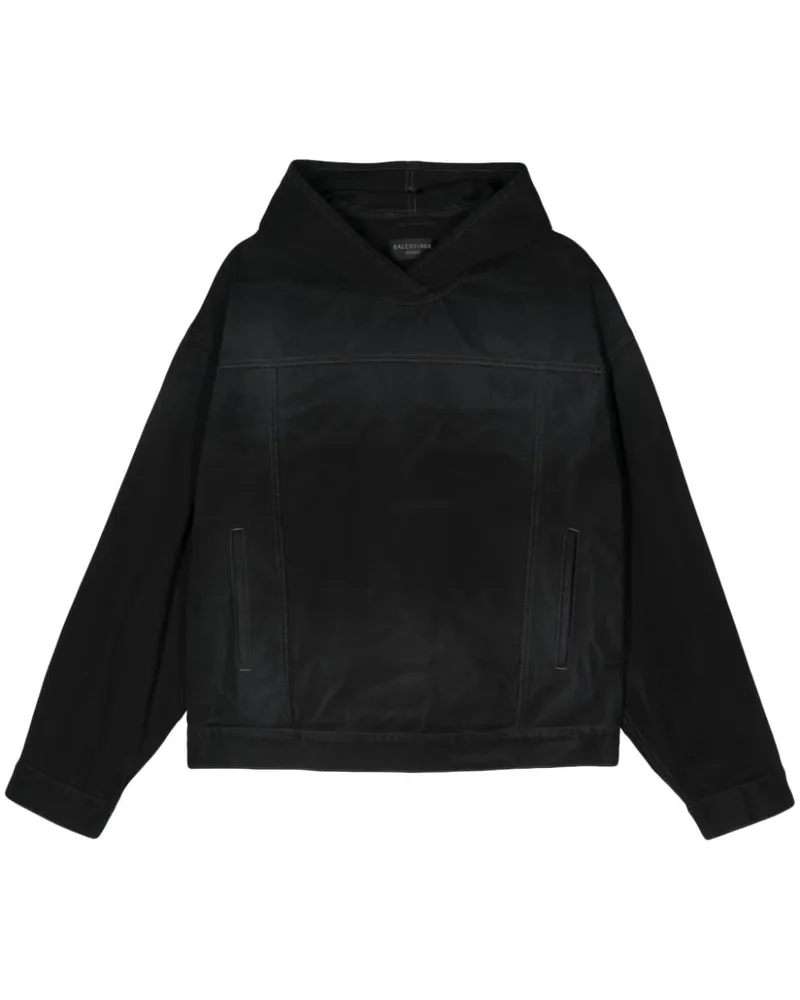 Balenciaga Klassischer Hoodie Schwarz