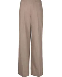 Stella McCartney Wide-Leg-Hose mit Falten Braun