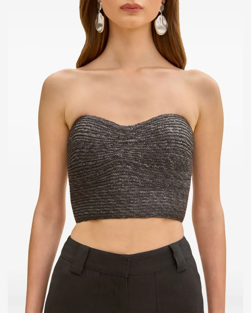 Cult Gaia Jacira Bustier-Top - Schwarz Schwarz