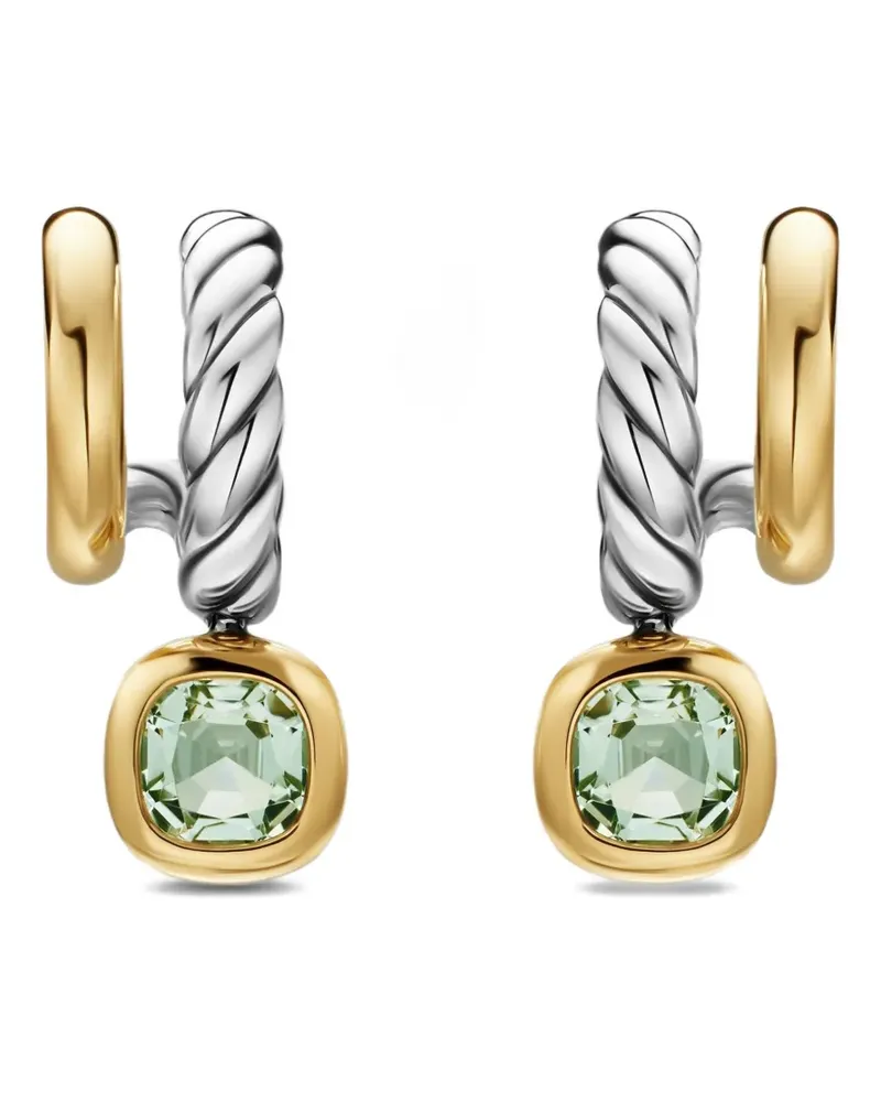 David Yurman DY Mercer® color two row drop earrings - Gold Gold
