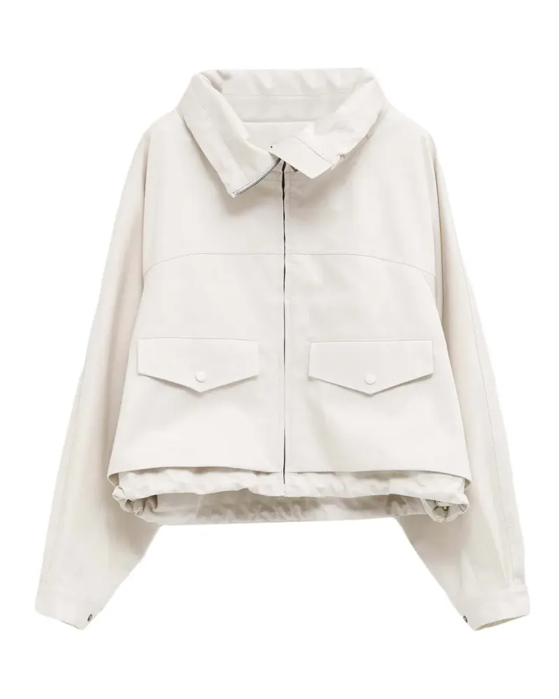 Loewe layered drawstring-hem jacket - Weiß Weiß