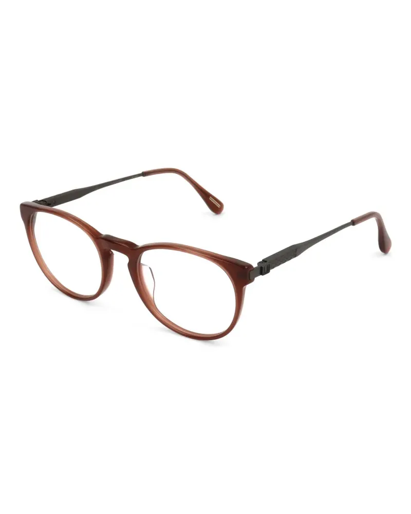Dunhill Brille mit rundem Gestell - Braun Braun