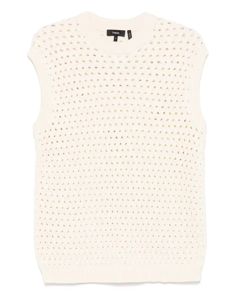 Theory Pullunder mit Zopfmuster - Nude Nude