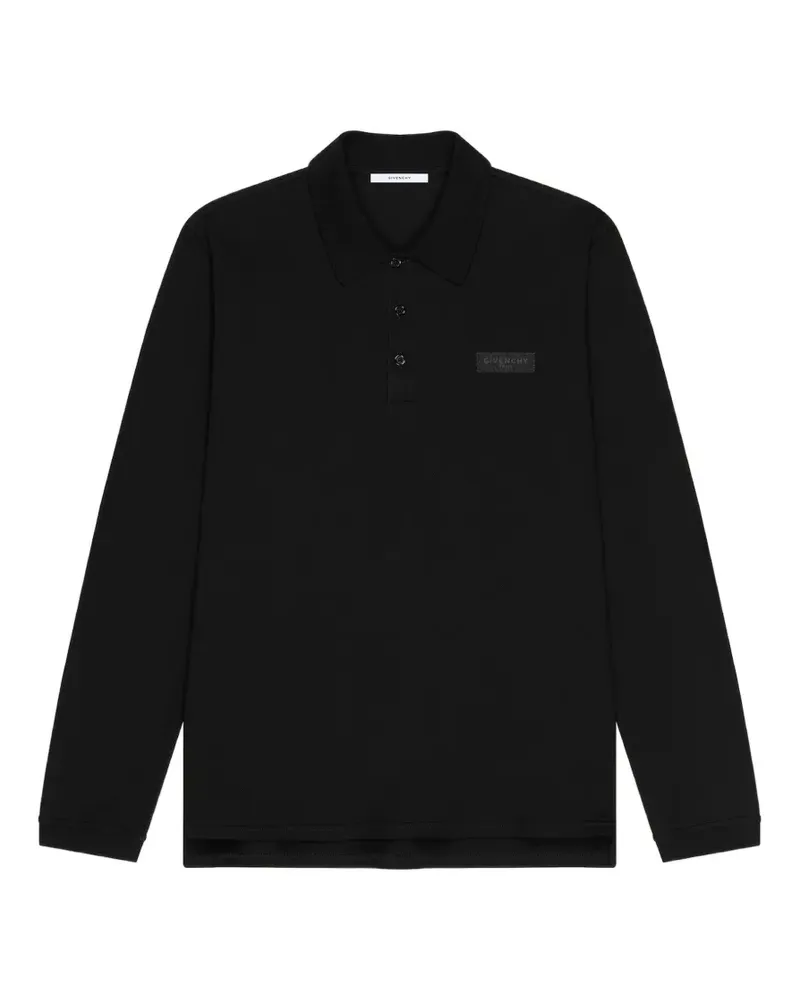 Givenchy Poloshirt mit  Paris-Ripsband - Schwarz Schwarz