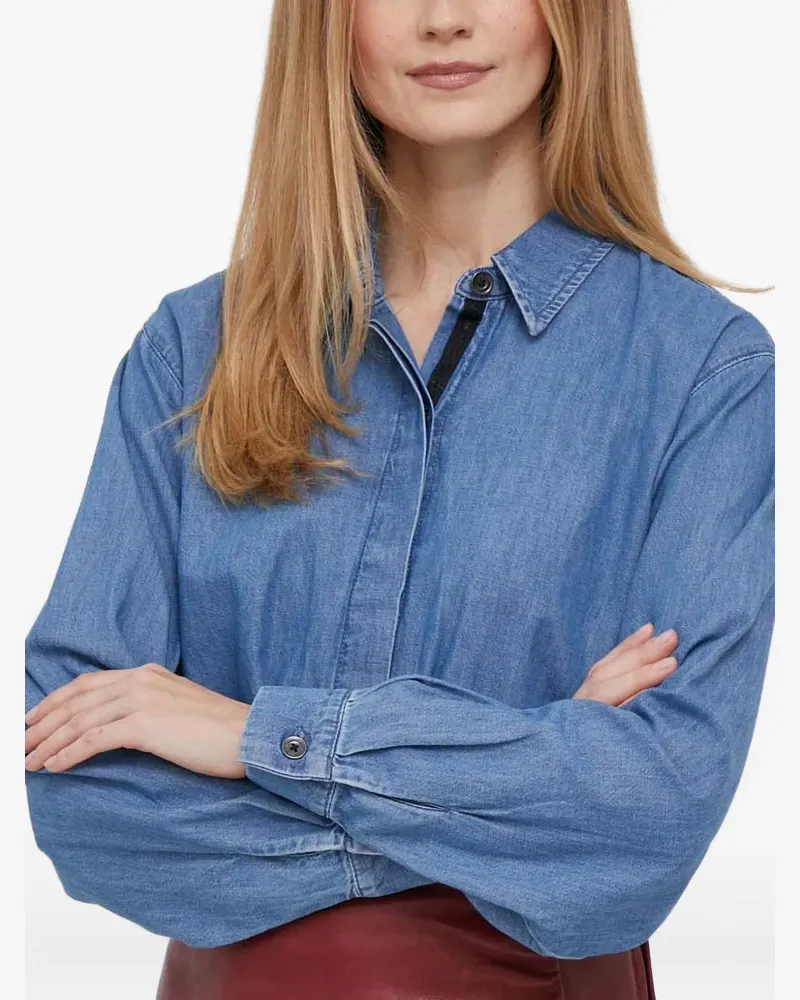 DKNY Jeanshemd mit Biesen - Blau Blau
