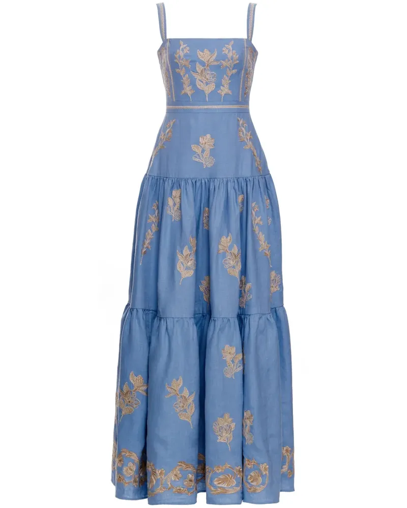 AGUA BENDITA Lima Madera Kleid - Blau Blau