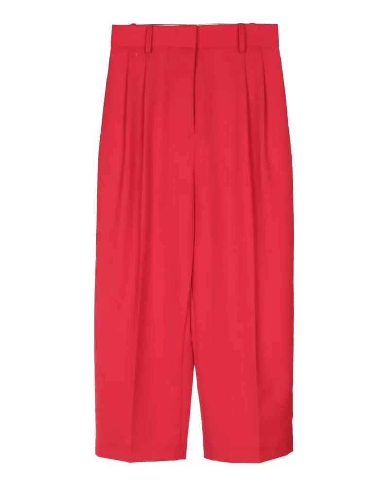 Elisabetta Franchi pleated wide-leg trousers - Rot Rot