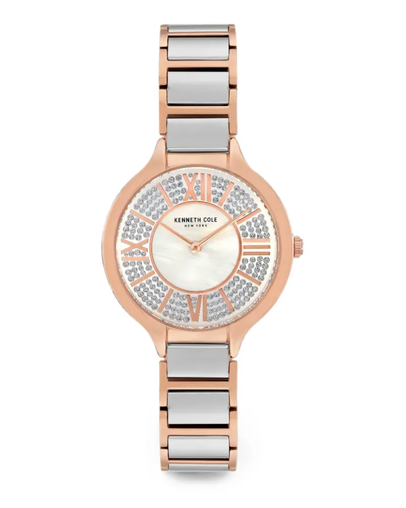 Kenneth Cole Armbanduhr mit Kristallverzierung 33mm - Weiß Weiß