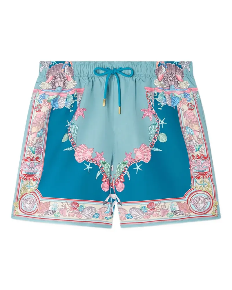 Versace Coral Theatre Badeshorts - Blau Blau