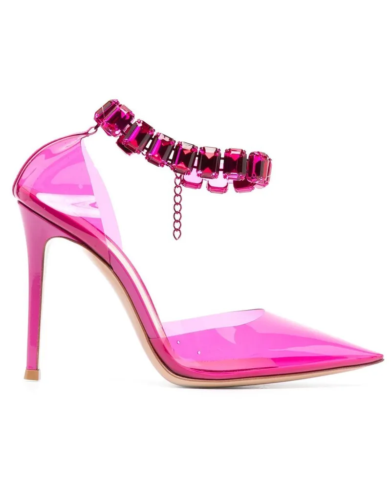 Gianvito Rossi Pumps mit Kristallen - Rosa Rosa