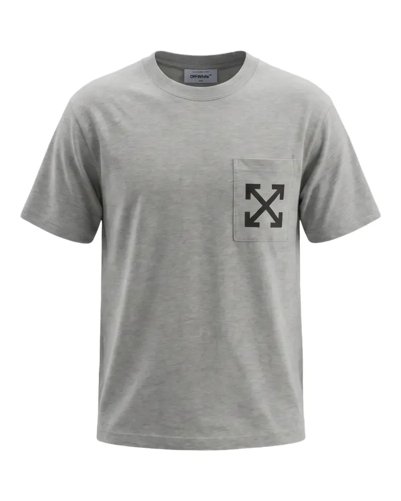 OFF-WHITE T-Shirt mit Pfeil-Print - Grau Grau
