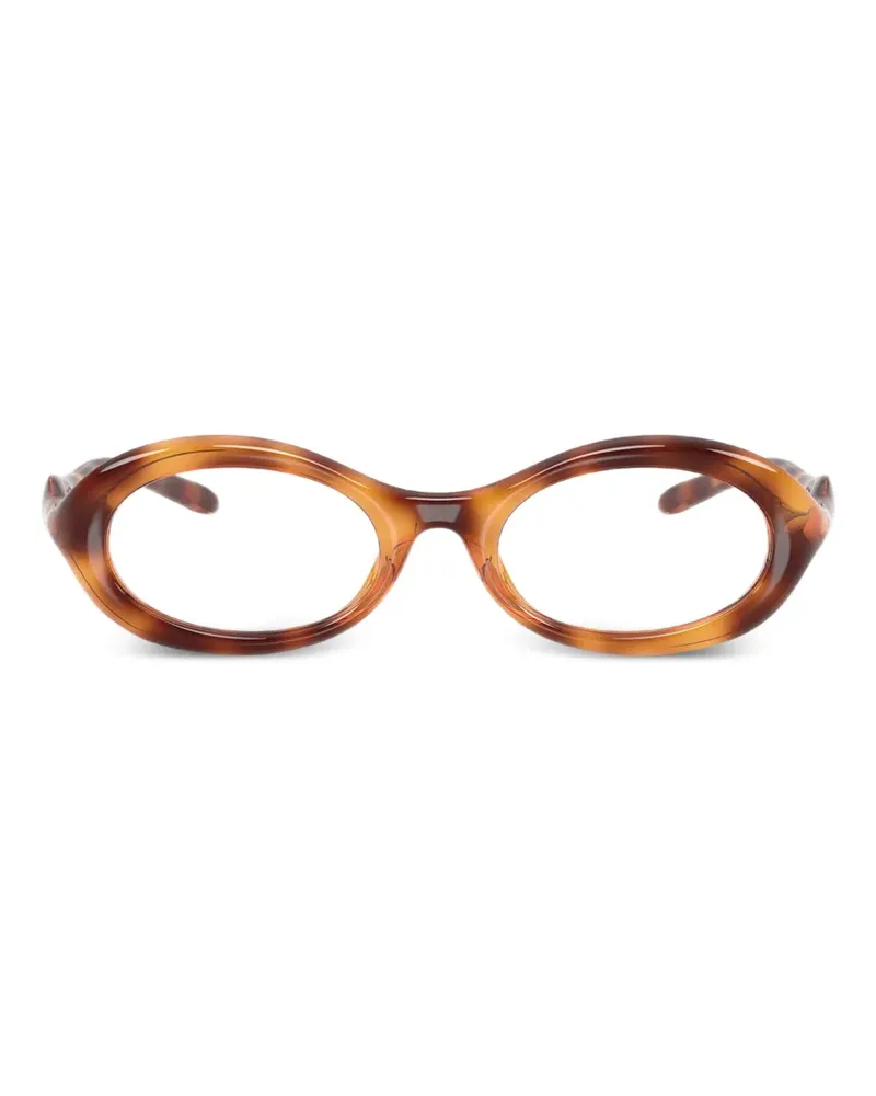 Diesel Brille mit ovalem Gestell - Braun Braun