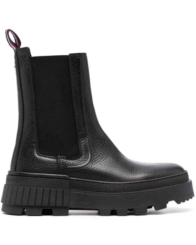 Tommy Hilfiger Stiefel mit runder Kappe - Schwarz Schwarz