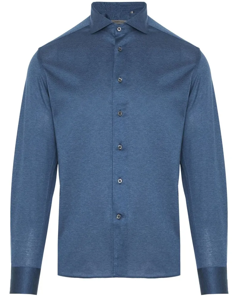 Corneliani Klassisches Jerseyhemd - Blau Blau