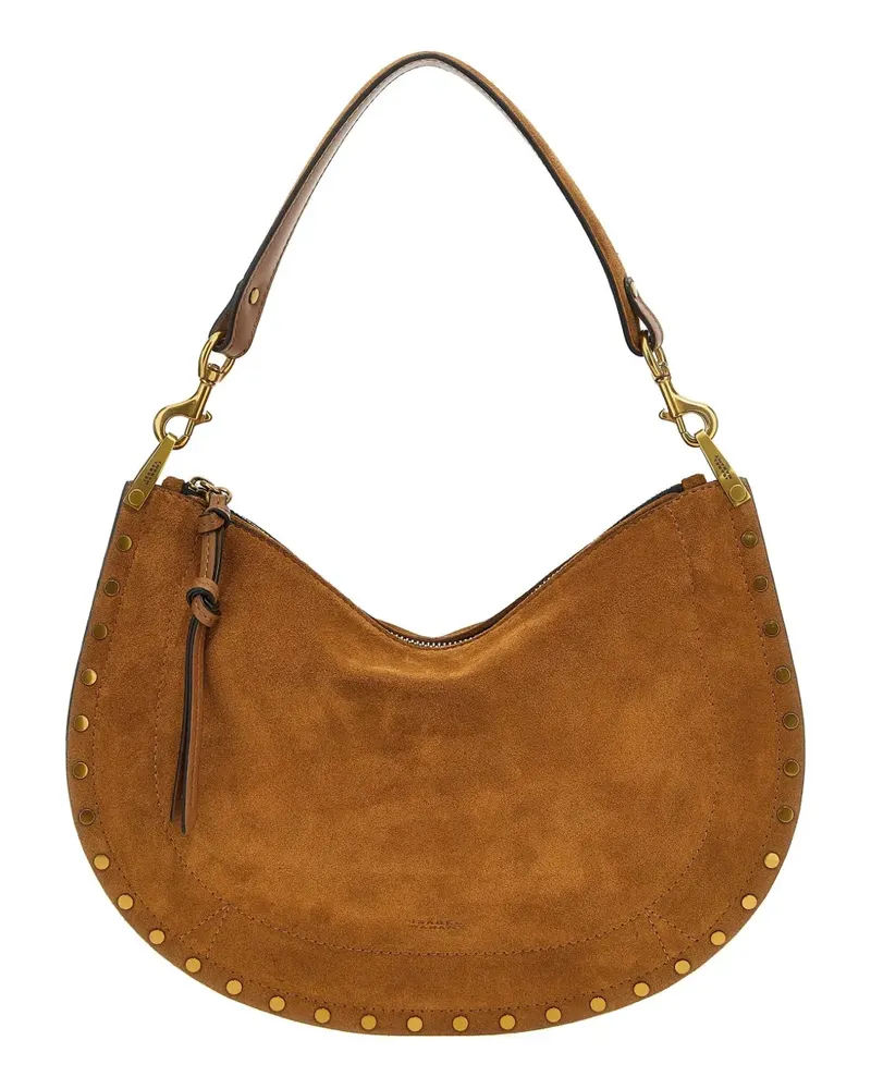 Isabel Marant Oskan Schultertasche mit Nieten - Braun Braun