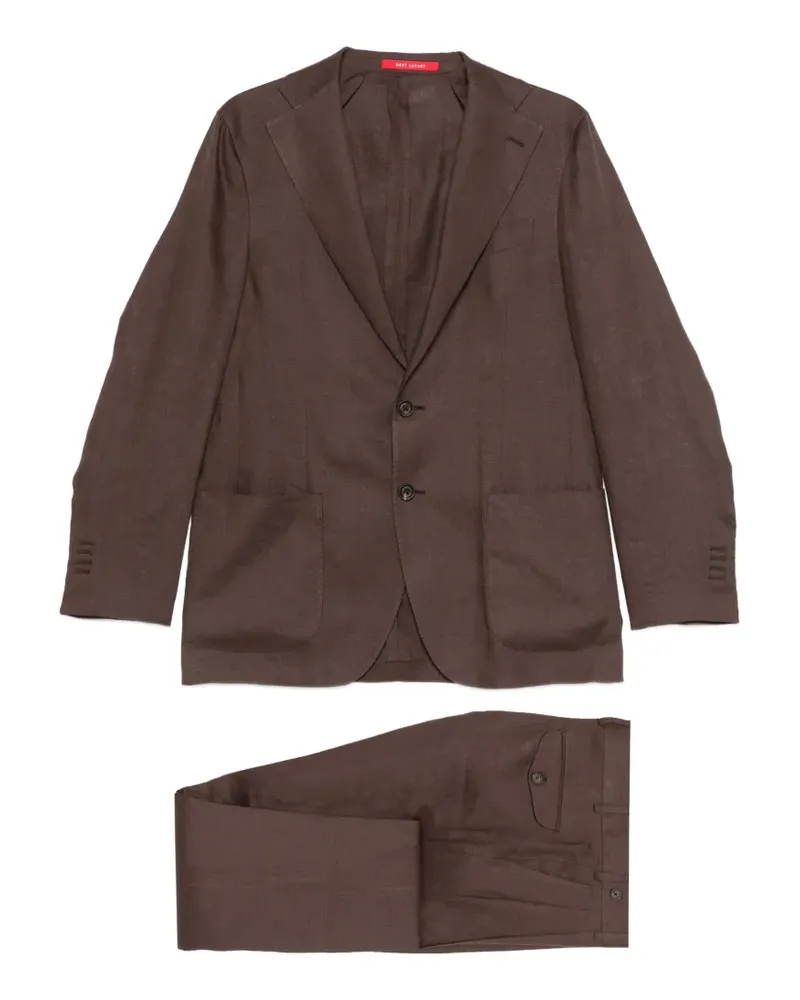 Bagnoli Sartoria Napoli single-breasted suit - Braun Braun