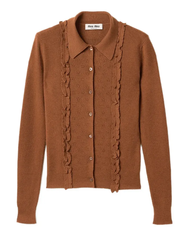Miu Miu cashmere and silk cardigan - Braun Braun
