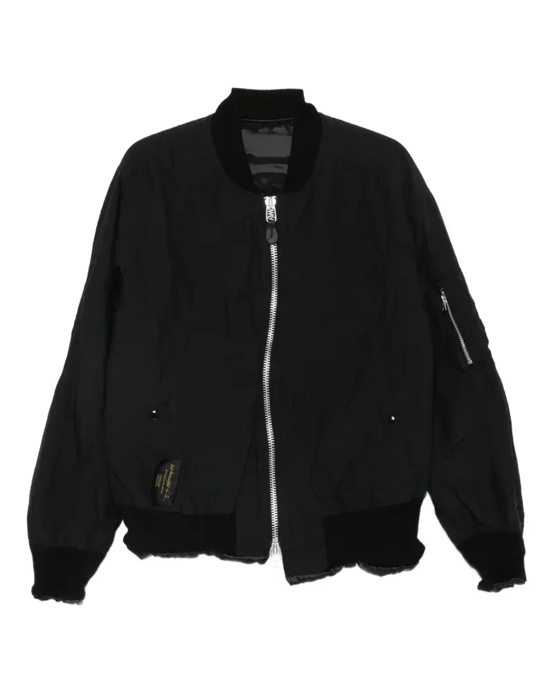 Undercover zip-up bomber jacket - Schwarz Schwarz
