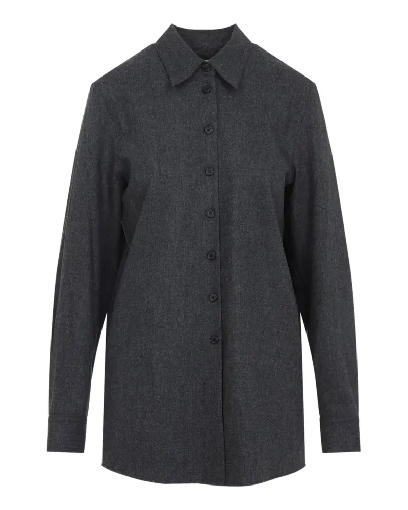 KHAITE loong-sleeve buttoned shirt - Grau Grau