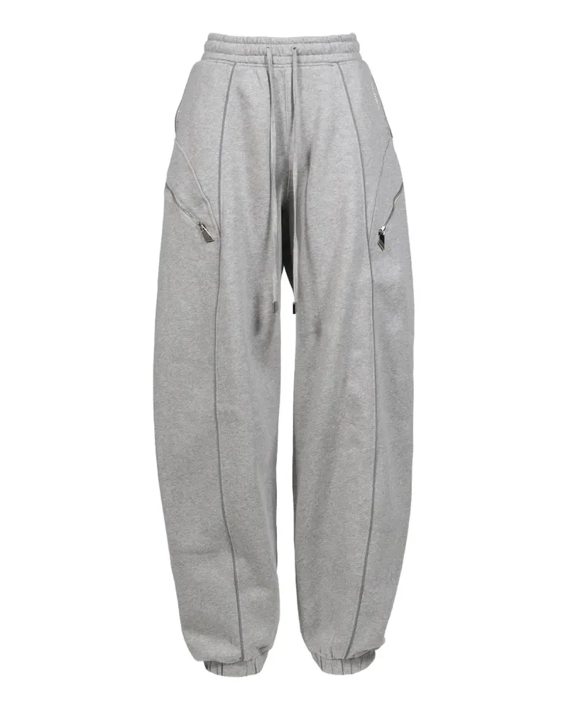 ATTICO zip-detail track pants - Grau Grau
