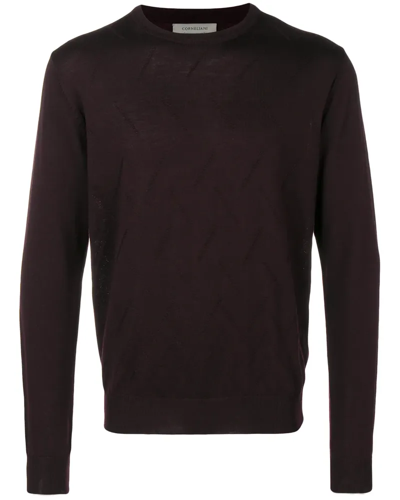 Corneliani Schmaler Strickpullover - Violett Violett