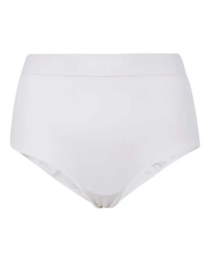 Tom Ford logo-waistband briefs - Weiß Weiß