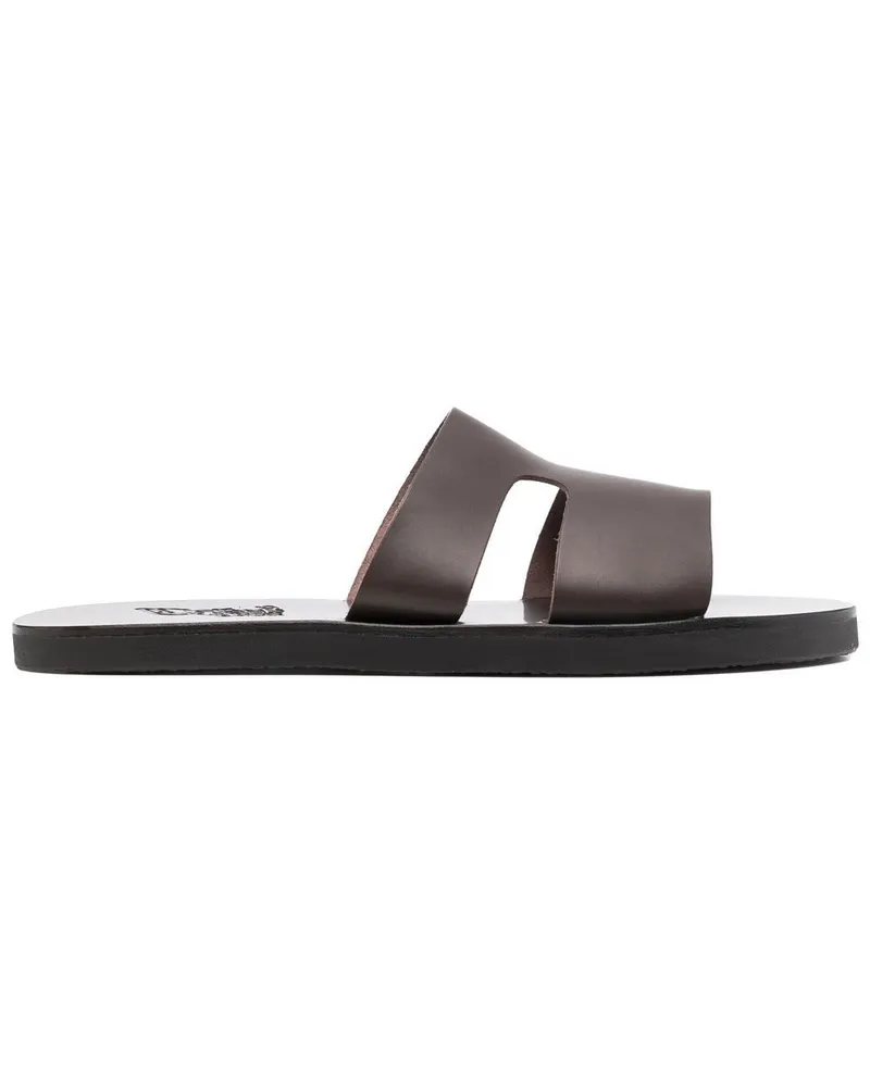 Ancient Greek Sandals Apteros Pantoletten - Braun Braun