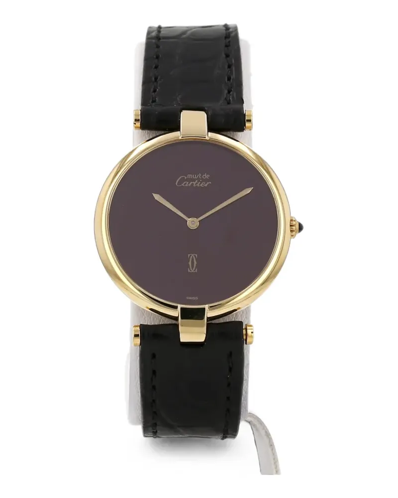 Cartier 1990s Must Vendôme Armbanduhr 30mm - Rot Rot