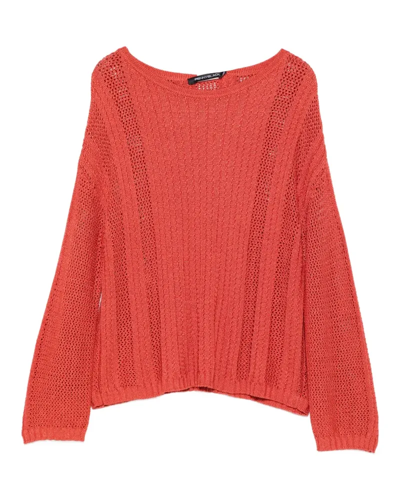 Pennyblack Pullover mit Lochstrickmuster - Rot Rot