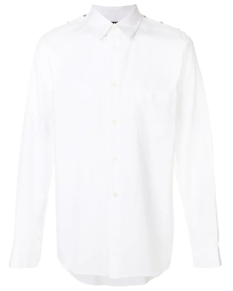 Comme des Garçons Hemd mit Nieten-Details - Weiß Weiß