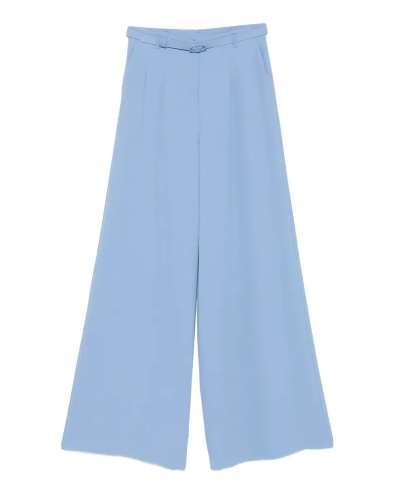 IMPERIAL belted pleated trousers - Blau Blau