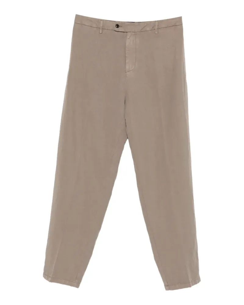 Dondup pressed-crease straight-leg trousers - Braun Braun