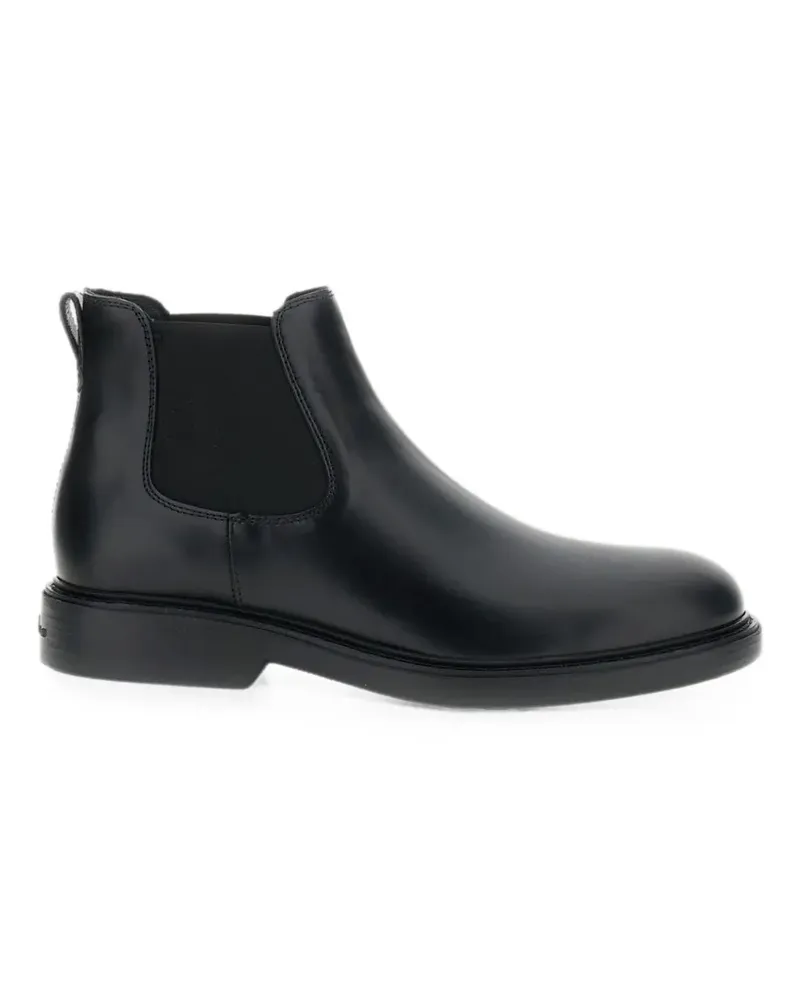 Hogan elasticated-panel leather boots - Schwarz Schwarz