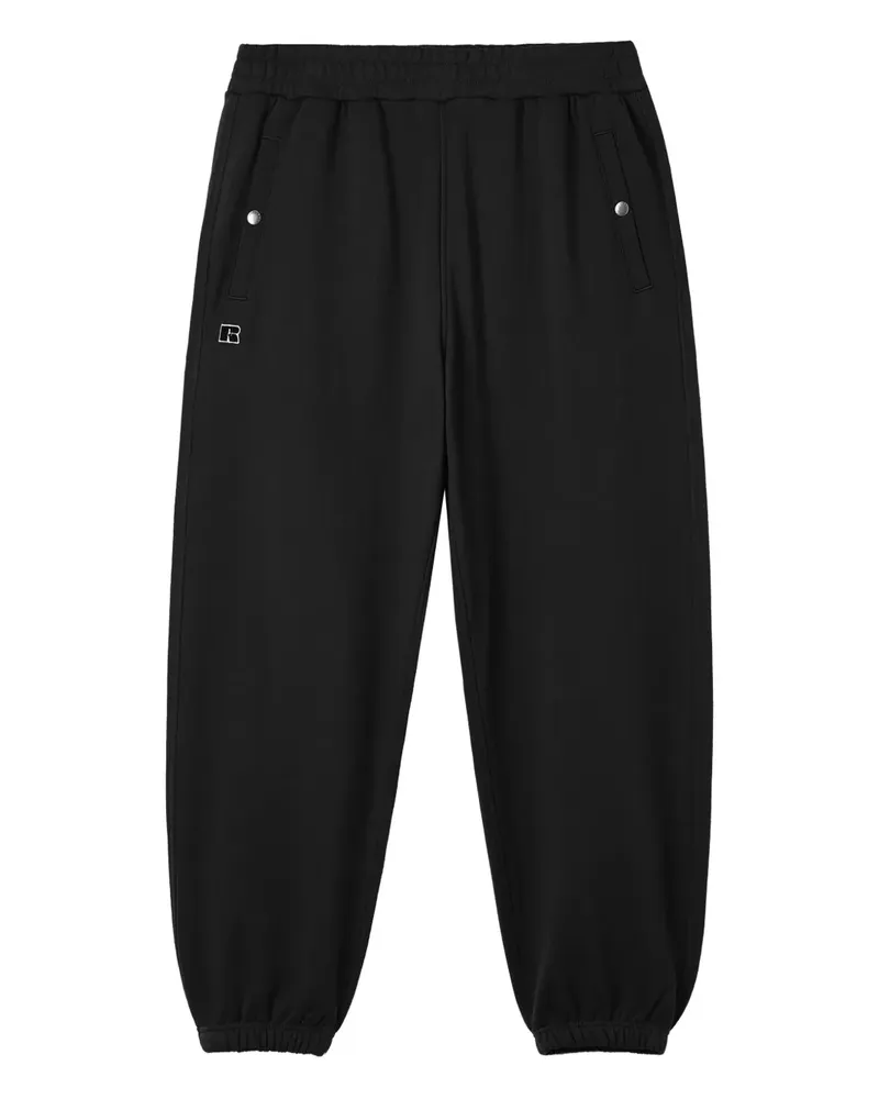 Izzue x Russell Athletic Jogginghose mit Logo-Patch - Schwarz Schwarz