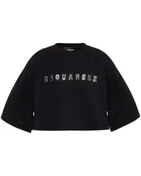 Dsquared2 T-Shirt mit Logo-Print Schwarz