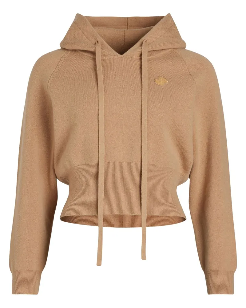 Patou Gestrickter Hoodie - Braun Braun