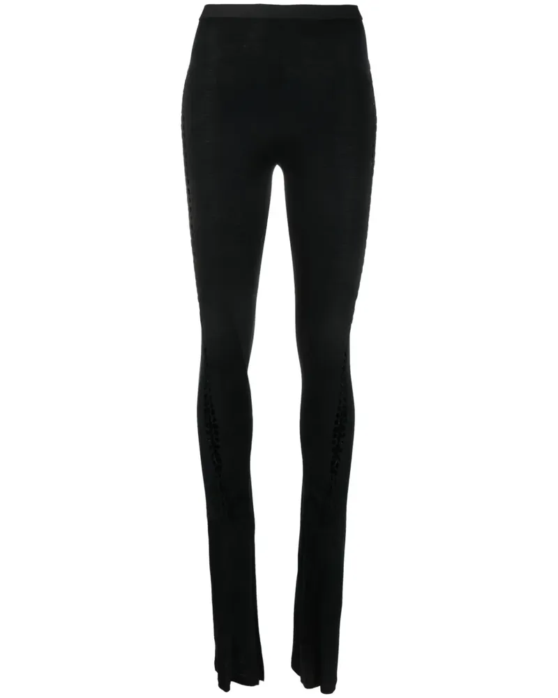 Rick Owens Lilies Perforierte Leggings - Schwarz Schwarz
