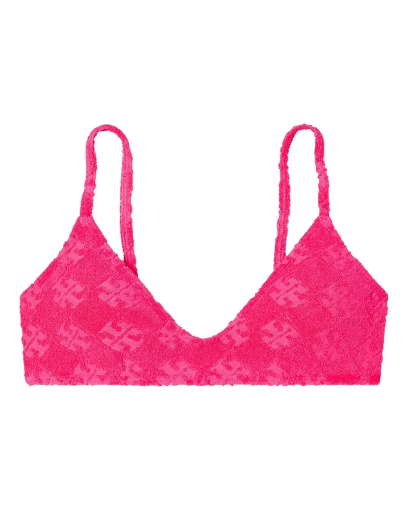 Tory Burch Bikinioberteil aus Frottee - Rosa Rosa