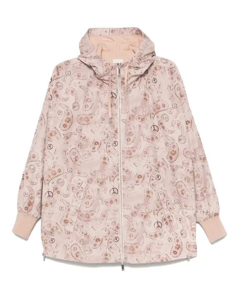 Emporio Armani Kapuzenjacke mit Print - Rosa Rosa