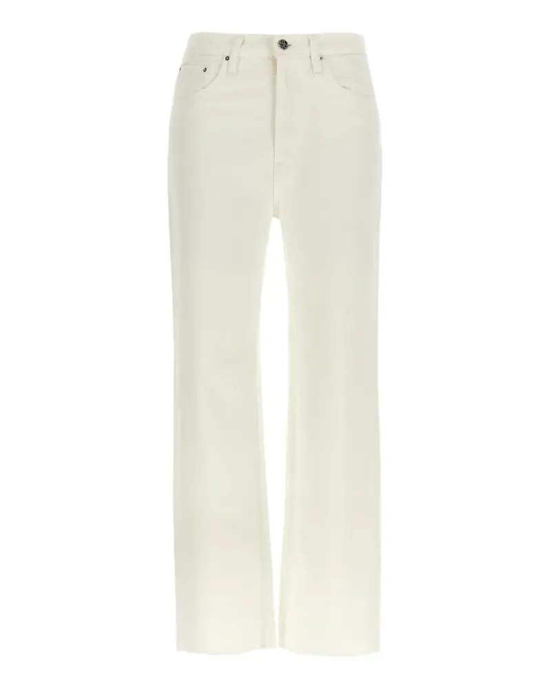 Totême raw-cut straight-leg jeans - Weiß Weiß