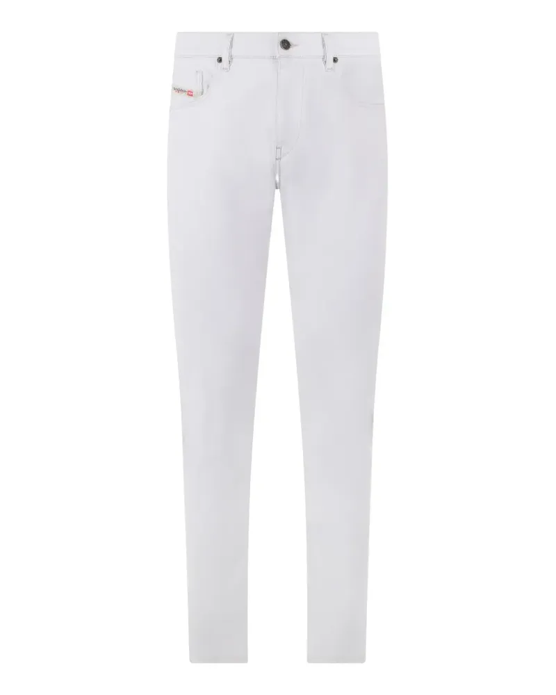 Diesel logo-patch skinny-fit jeans - Weiß Weiß