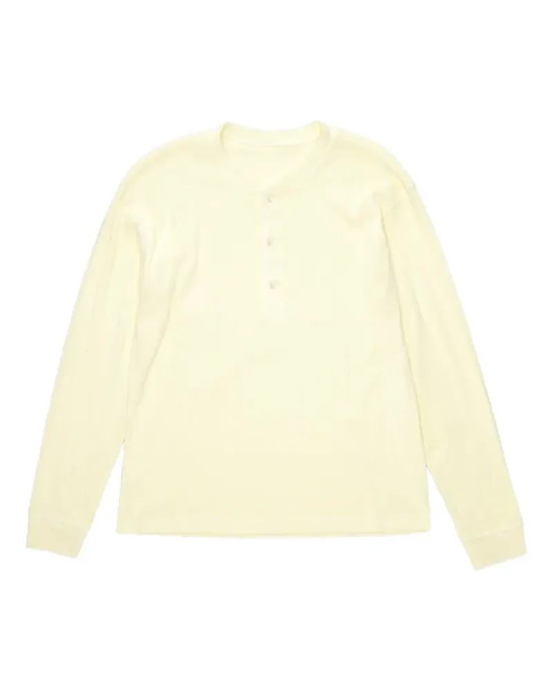 Fortela Geripptes Amish Serafino T-Shirt - Nude Nude