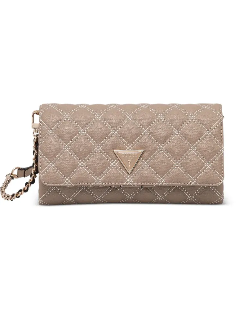 Guess Gesteppte Umhängetasche - Nude Nude