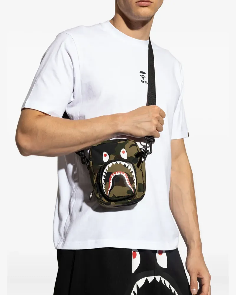 BAPE Camo Shark Schultertasche - Grün Grün